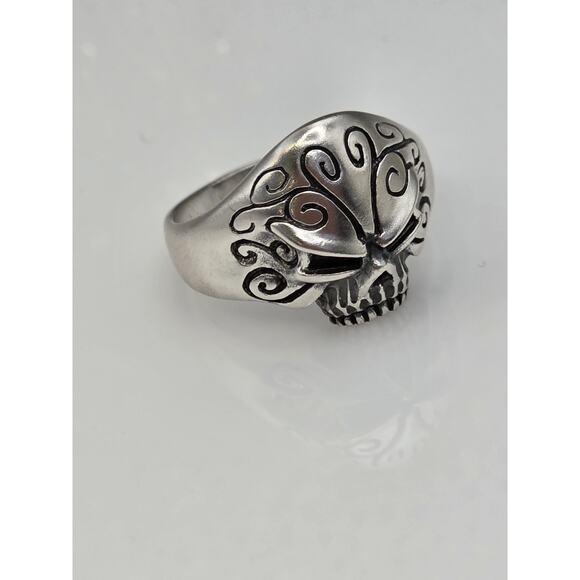 SKULL STERLING SILVER 925 RING SIZE 11 CONDITION NEW - Picture 1 of 11
